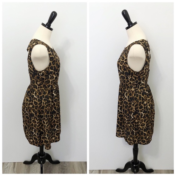 Forever 21 Animal Print Cross Back Mini Dress - Picture 2 of 6